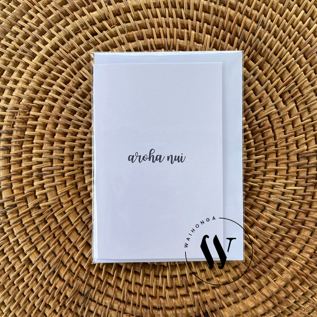 A6 Greeting Card – ‘Aroha nui’ / Much love