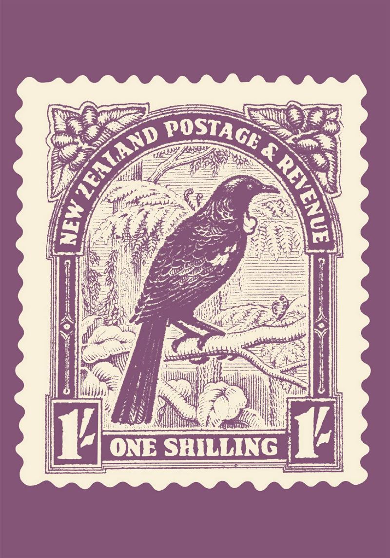 Tui From 1937 Postage Stamp - Card