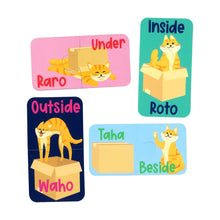 Load image into Gallery viewer, Te Reo Māori Locations Cat Matching Puzzle 20pc
