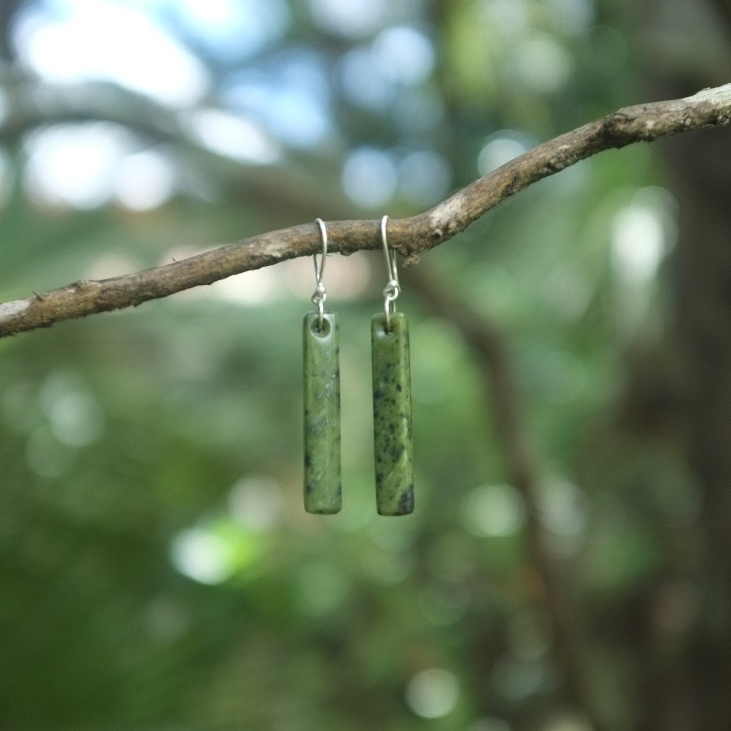 Pounamu - Roimata Earrings (Small)