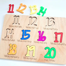 Load image into Gallery viewer, Puzzle - Numbers 11-20 in Māori - Brights
