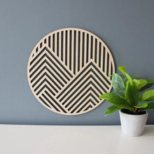 Load image into Gallery viewer, Geometric Circle Mountain Wall Art
