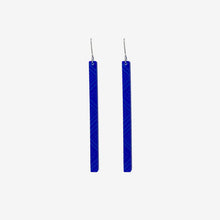 Load image into Gallery viewer, Nichola Earrings - Tāniko II / Blue Clear
