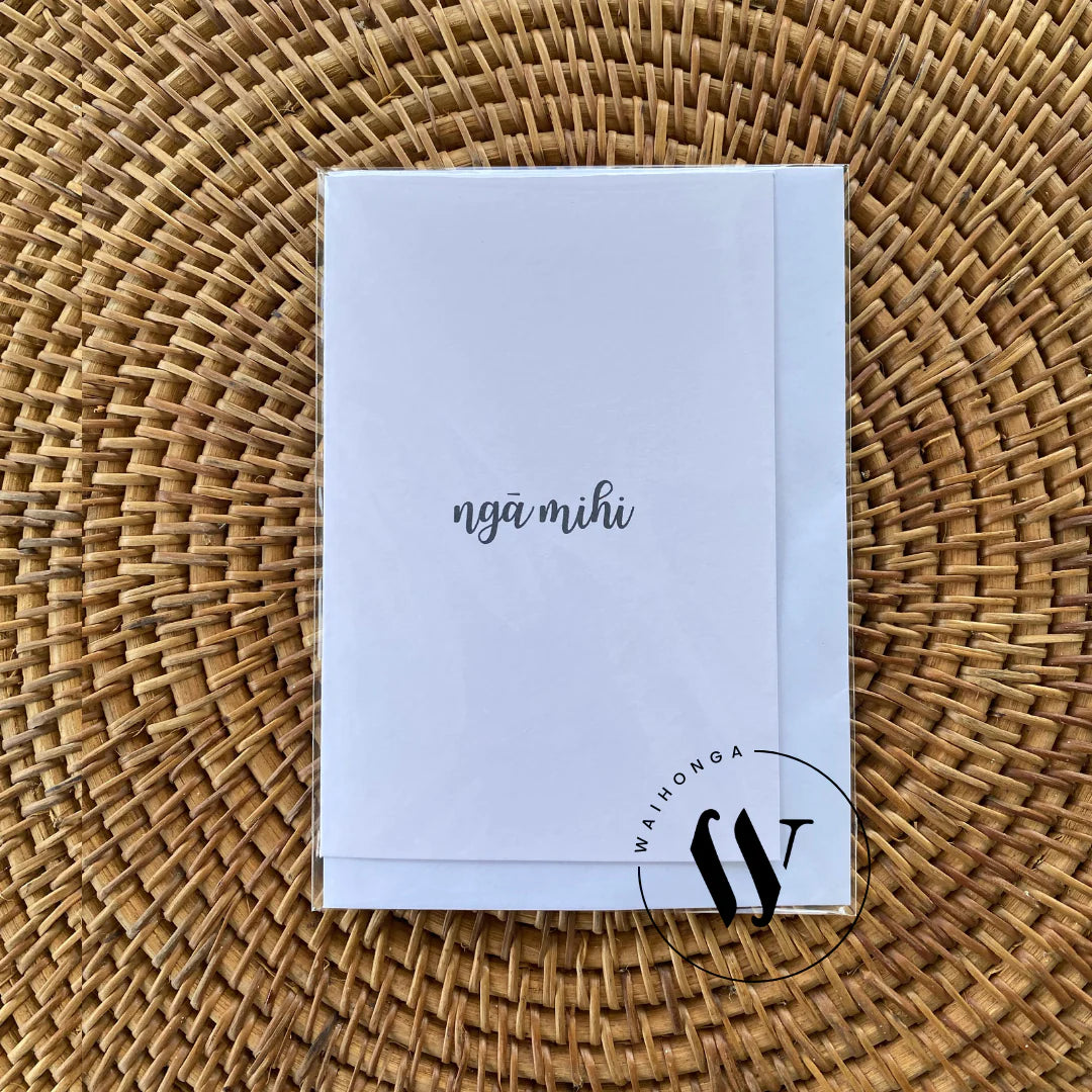A6 Greeting Card – ‘Ngā mihi’ / Thank you / Congratulations