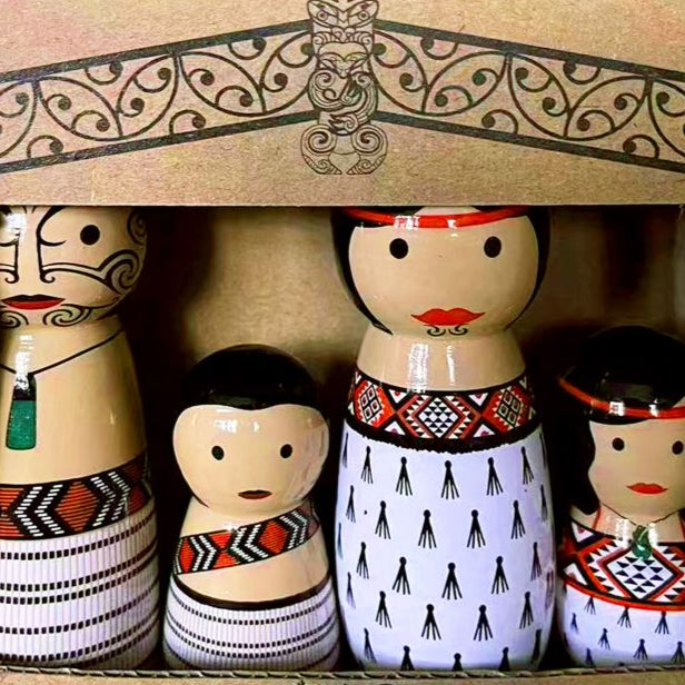 Peg Doll - Maori Whanau 4pc