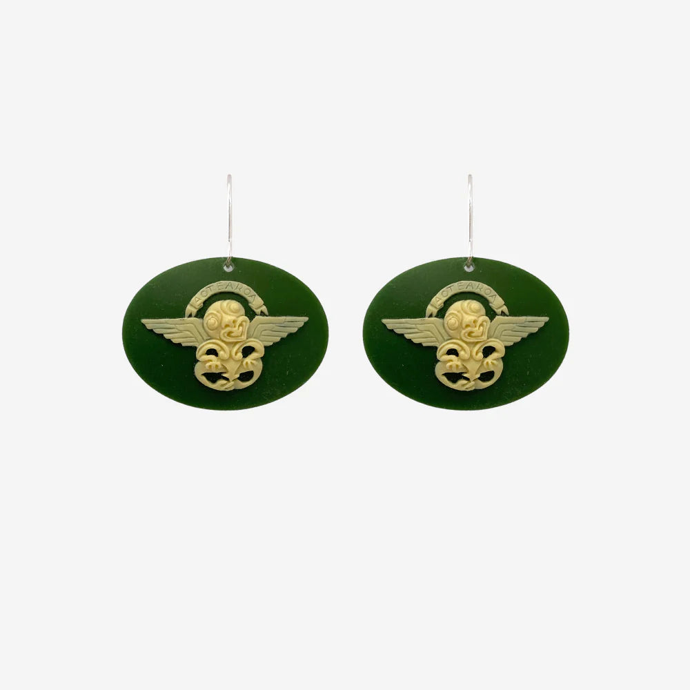 Tania Tupu Earrings - Flying Tiki