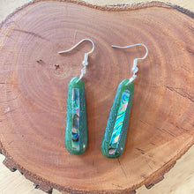 Load image into Gallery viewer, Pounamu - Roimata Paua Earrings
