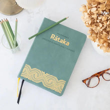 Load image into Gallery viewer, Rātaka Undated 12-Month Daily Planner (Premium) Teal Blue
