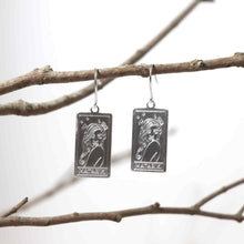 Load image into Gallery viewer, Matariki Goddess Earrings – Silver
