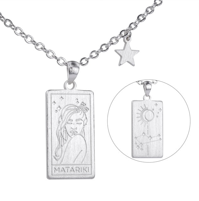 Matariki Goddess Necklace – Silver