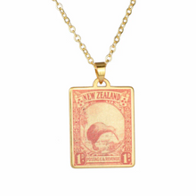 Load image into Gallery viewer, Kiwi – 1935 Pictorial Stamp Necklace
